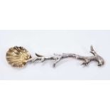 Rare George IV silver gilt salt spoon by Paul Storr