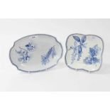 Two Wedgwood pearlware botanical dishes, circa 1815-20