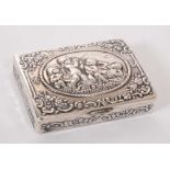 Continental silver embossed box