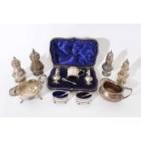 Miscellaneous selection of Victorian ans 20th century silver, (various dates and makers)