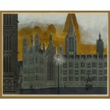 *Edward Bawden (1903-1989) linocut - Palace of Westminster, artists proof 3/25 signed together with