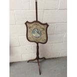 Regency mahogany pole screen