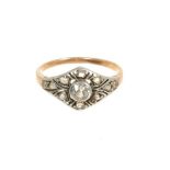 Antique Russian diamond ring