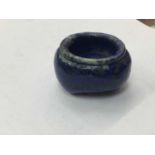 Chinese lapis lazuli brush pot