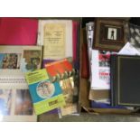 Box of railway handbills, postcards and ephemera