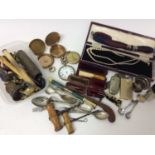 Pocket watches, cheroots, vesta case, other smoking items and sundries