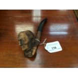 19th century carved briar pipe