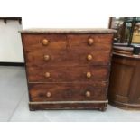 Victorian chest of two short and three long drawers