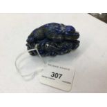 Chinese lapis lazuli carving of a dragon