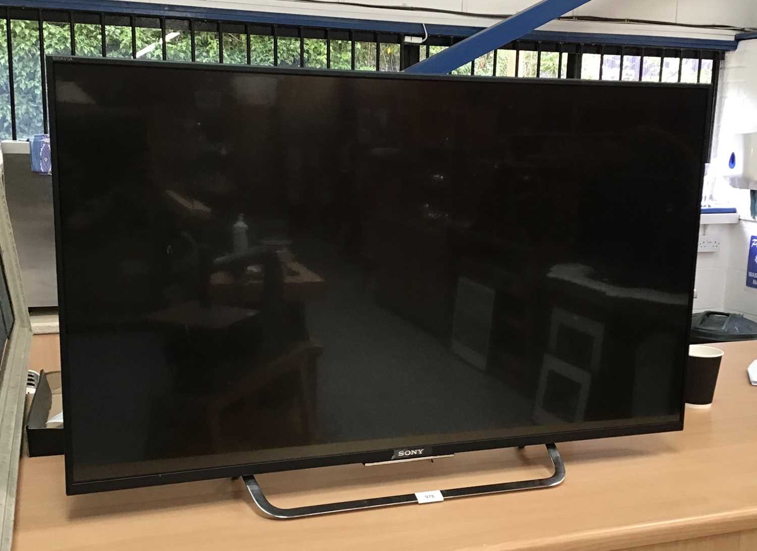 Sony Bravia smart flatscreen television - model no KD-43X8309C with remote control
