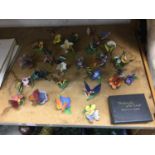 Collection of Franklin Mint Butterflies of the World ornaments