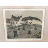 Henri Quittelier (1884-1980) six etchings - cottage scenes