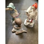 Two Royal Worcester figurines - 'November', Sabbath child, Royal Copenhagen figure