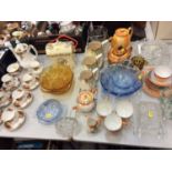 Royal Albert Country Rose teaser and lot decorative china and glassware