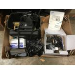 Collection of cameras and accessories