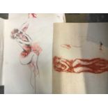 Peter Collins unframed nude studies, approx 30