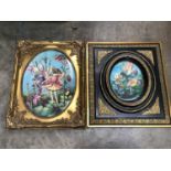 Two framed Minton fairy plaques, and further pictures and prints