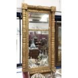 19th century gilt framed pier mirror with foliate motifs