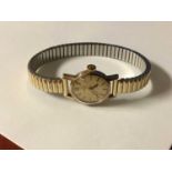 Ladies gold Omega wristwatch