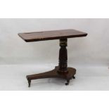 Early Victorian mahogany patent reading table