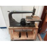 The Driver electric scroll saw on stand