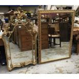 Two ornate gilt framed mirrors (2)