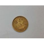 Victorian gold half sovereign, 1897