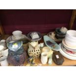 Wedgwood Cottage Rose tea ware, china owls, Buddhas, china and sundries