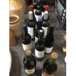 Collection of red wines