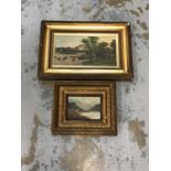 Two 19th century oils on panel, landscapes