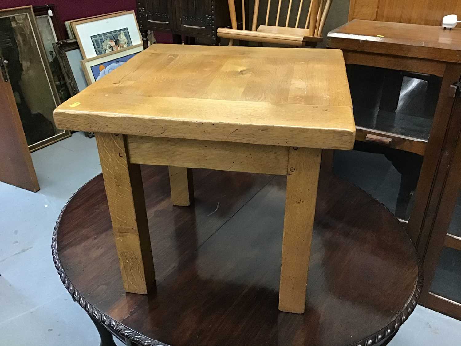 Modern oak coffee table