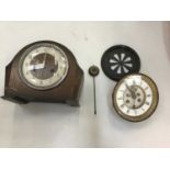 Smiths mantle clock and clock dial plus parts