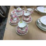 Royal Albert Serena pattern six piece tea set