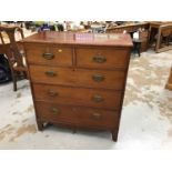 19th century mahogany chest of drawers