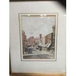 Amy Joseph (1876-1961) watercolour - London street scene