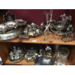 Collection of silver and plated items