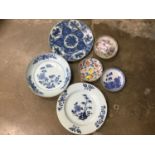 Small group 18th century Chinese dishes