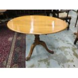 19th century cherrywood oval breakfast table