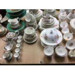 Group of Coalport teawares and other decorative ceramics