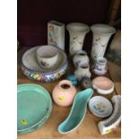 Collection of Poole pottery