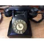 Vintage black Bakelite Telephone