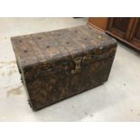 Victtorian scumbled tin trunk