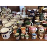 Collection of Toby jugs and Royal commemorative ceramics