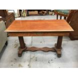 Victorian mahogany hall table with brass plaque for Frinton Golf Club