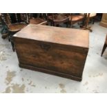 Victorian stained pine trunk/blanket box