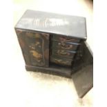 Japanese lacquered table cabinet