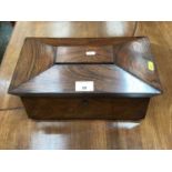 Rosewood tea caddy