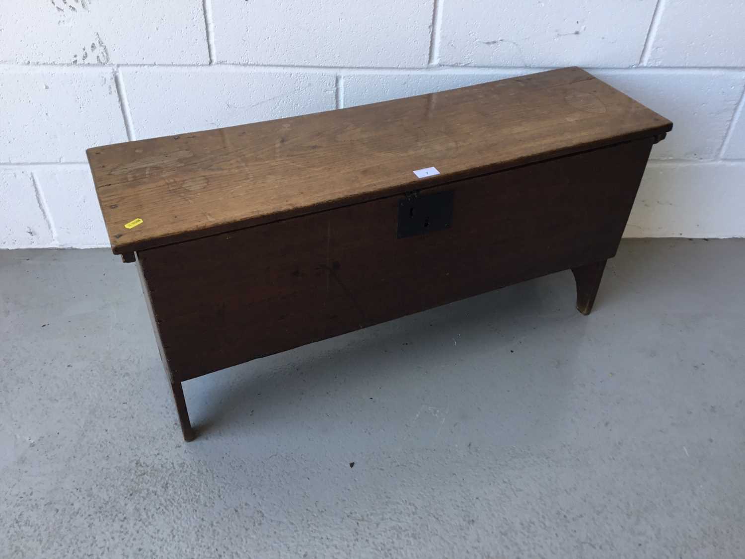 17th century oak six plank coffer