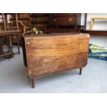 Regency mahogany drop-leaf dining table