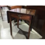 George III mahogany pembroke table of small size